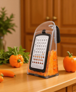 Multi-Functional Handheld Grater with Built-In Container