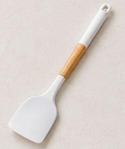 Premium Silicone Spatula with Wooden Grip Handle