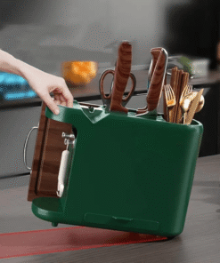 Multi-Functional Knife Holder With Sharpening Stone