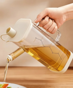 Multi-Functional Oil Glass Dispenser with Silicone Guard