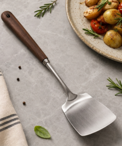 Stainless Steel Spatula with Wooden Handle