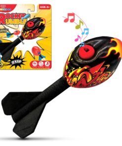 Missile Foam Rocket Toy with Whistling Sound (Black)