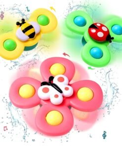 Suction Spinner Baby Bath Toys 3 Pcs (Bug)
