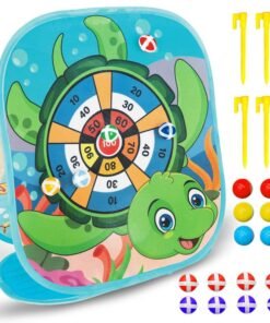 2-In-1 Portable Double Sided Bean Bag with Toss & Dart Game