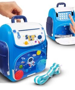 Backpack Style ATM Piggy Bank for Kids (Space Themed)