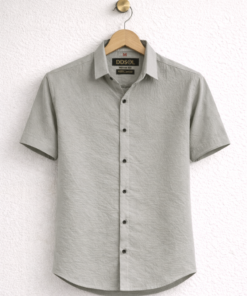 Signature Poplin Shirt – Soft Ash Grey