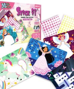 DIY Stick It Sticker Book Art Kit for Kids (Princess, Multi)