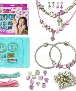 DIY Glam Up Metal Necklace and Bracelet Making Set for Kids