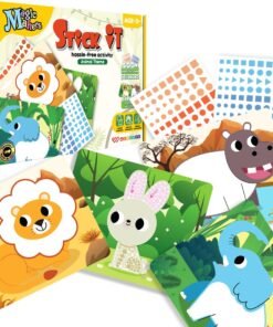 DIY Stick It Sticker Book Art Kit for Kids (Animal, Multi)