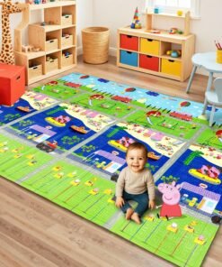 2-In-1 Reversible Peppa Pig Play Mat for Babies