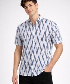 BlueWave Ikat Statement Shirt