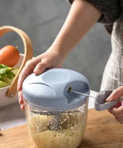 Household 900ml Pull Cord 5 Blades Detachable Design Vegetable Baby Food Manual Garlic Chopper