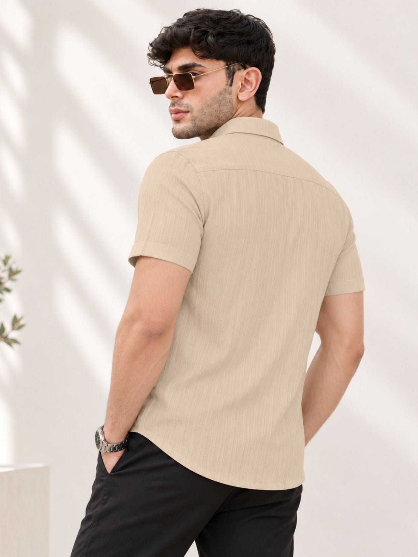 Men_sSandstoneColorTexturedCasualShirt_2