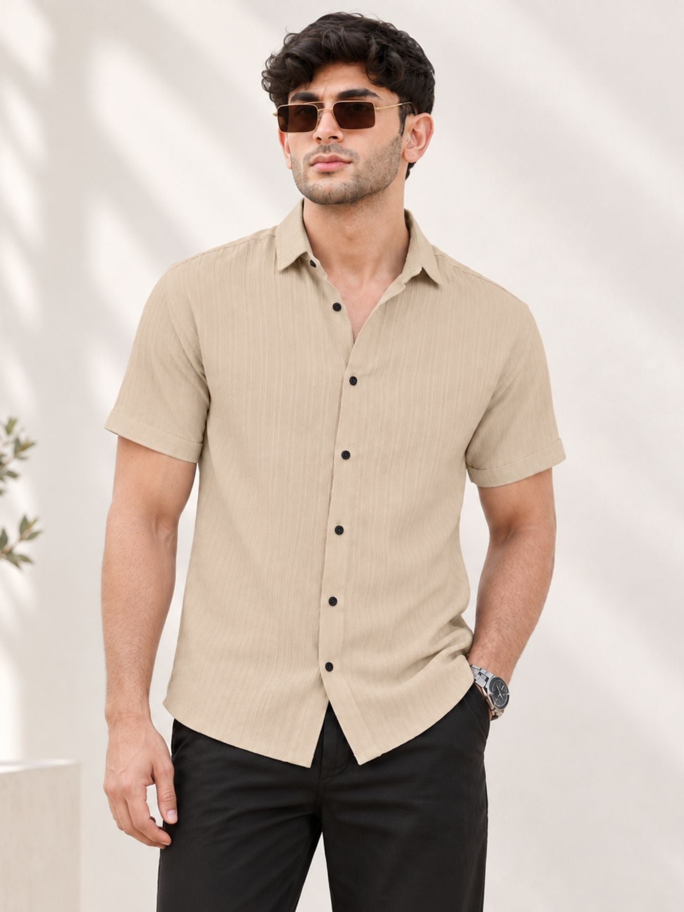 Men_sSandstoneColorTexturedCasualShirt_3