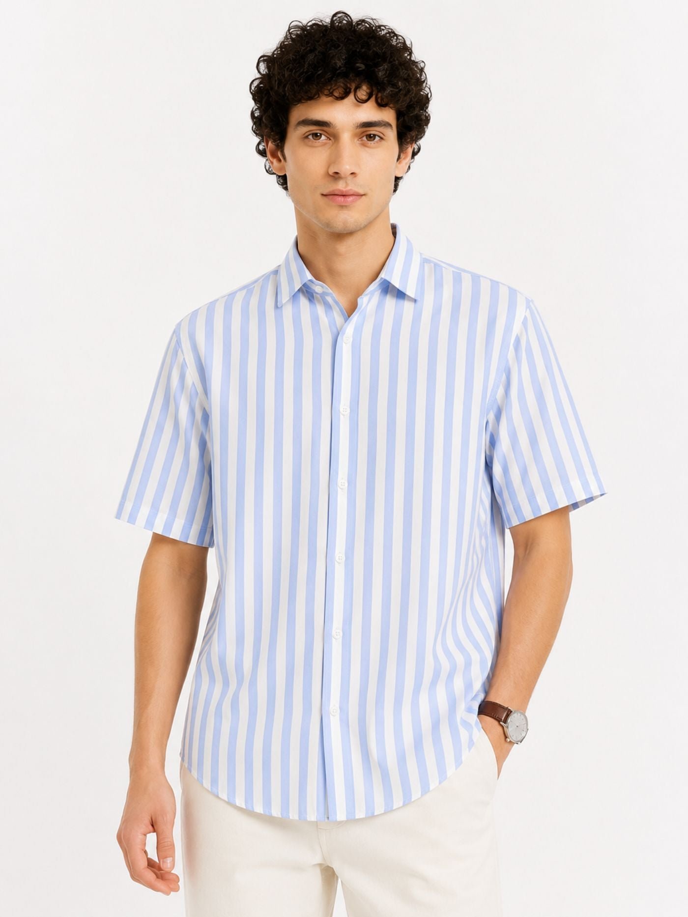 Men_s_Sky_Blue_Vertical_Stripe_Half_Sleeve_Shirt
