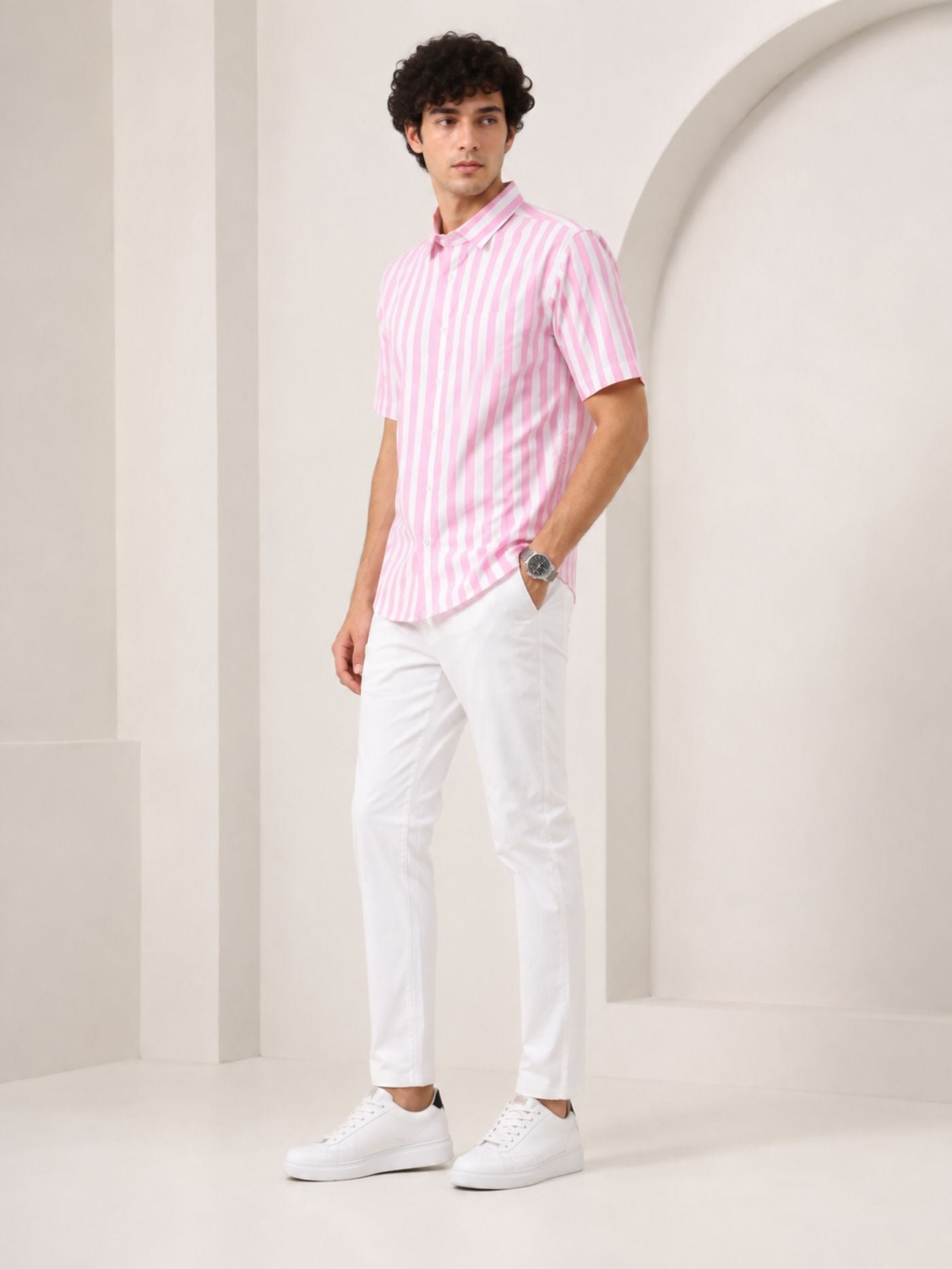 Rose_Pink_Cotton_Blend_Stripe_Shirt_for_Men