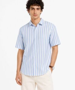 The Arlo Premium Stripe Shirt – Sky Blue