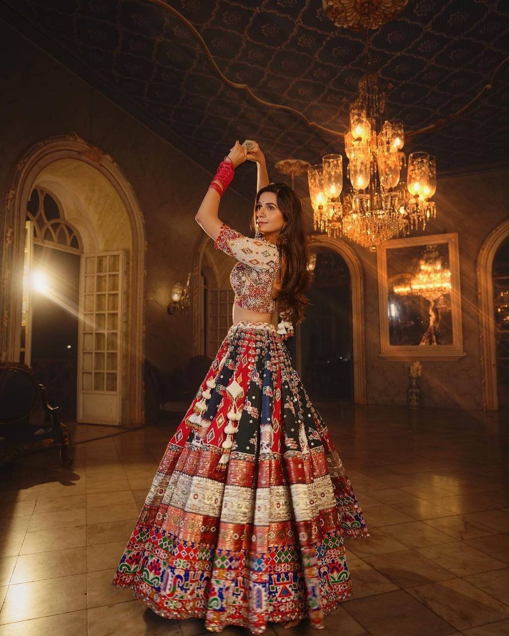 photo_2023-07-03_17-56-40_2 Multi Color Maslin Cotton With Digital Print Lehenga Choli - Image 3
